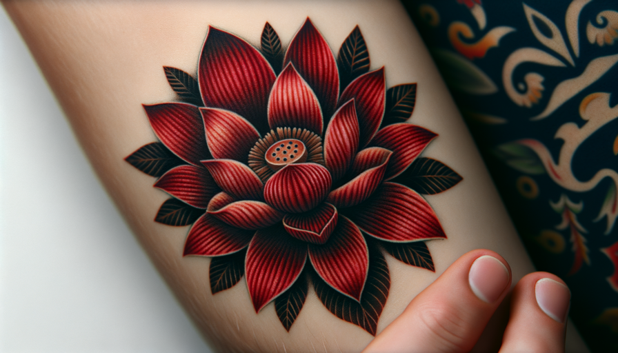 Significato del Tatuaggio con Fiore di Loto Rosso: Simbologia e Ispirazione