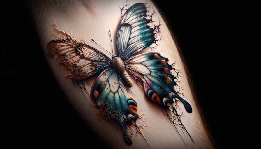 Significato del tatuaggio farfalla appassita: simbolismo e interpretazione