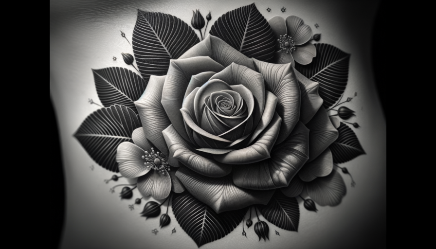 Il significato del tatuaggio con rosa in bianco e nero: simbolismo e interpretazioni