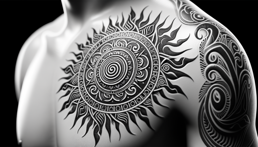 Simbolismo del Tatuaggio Sole Tribale: Origini e Interpretazione