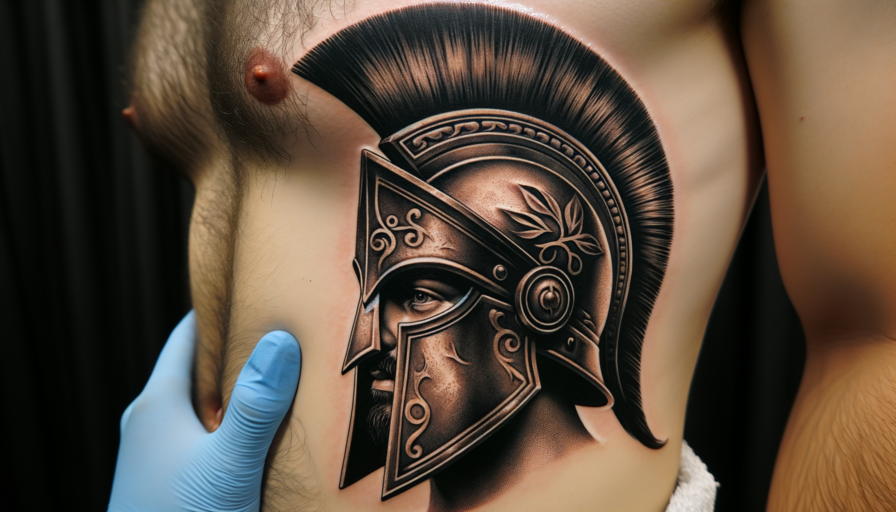 Significato del Tatuaggio con Casco Spartano: Simbolismo e Ispirazione