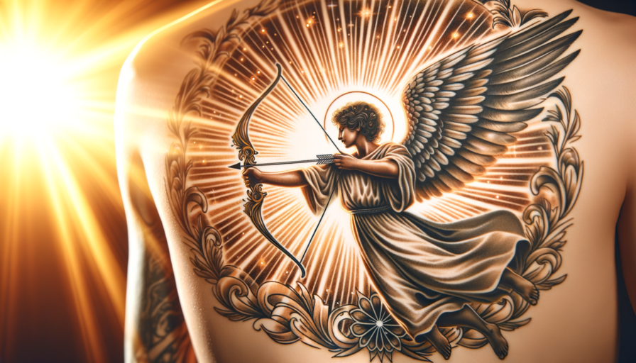 tatuaje ángel con arco y flecha significado