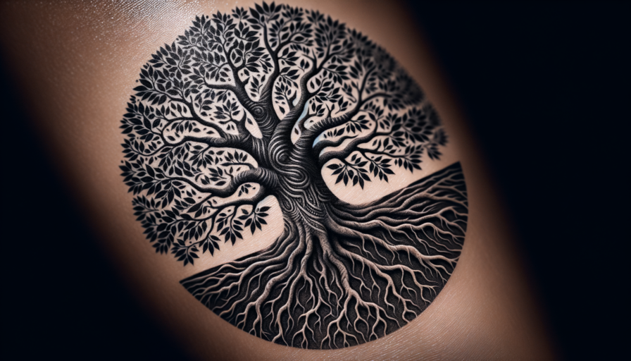 tatuaje árbol con raíces significado