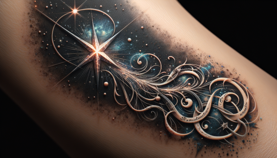 tatuaje estrella fugaz con nombre significado