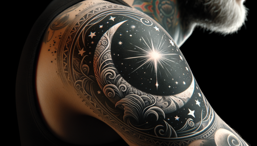 tatuaje luna y estrella fugaz significado