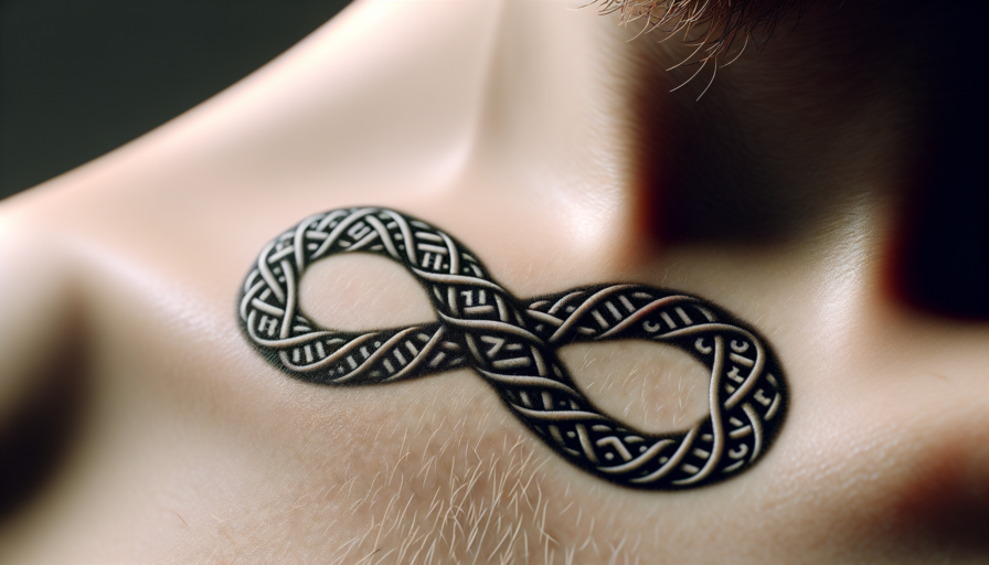 tatuaje símbolo de infinito con nombres significado