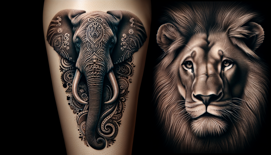 Significato dei Tatuaggi di Elefante e Leone: Scopri il Loro Valore