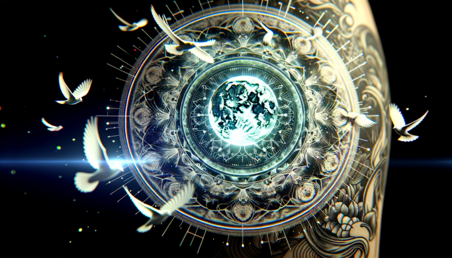 tatuaje luna y aves significado